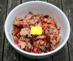 Clapham Personal Trainer James Staring Tuna Mixed Bean Salad